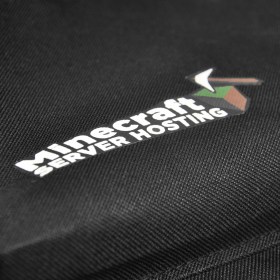 Черный рюкзак майнкрафт логотип