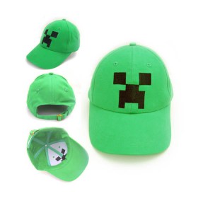 Купить зелёную кепку Майнкрафт Крипер